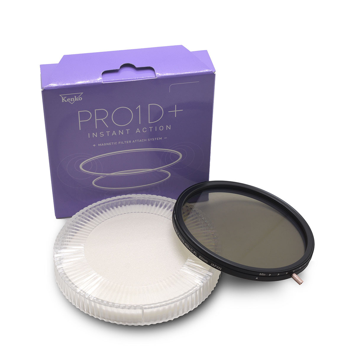 Kenko PRO1D+ INSTANT ACTION CPL SET 62mm – Filtro Polarizzatore Magnetico A Fissaggio Rapido, Qualità Giapponese, Per Foto Senza Riflessi!
