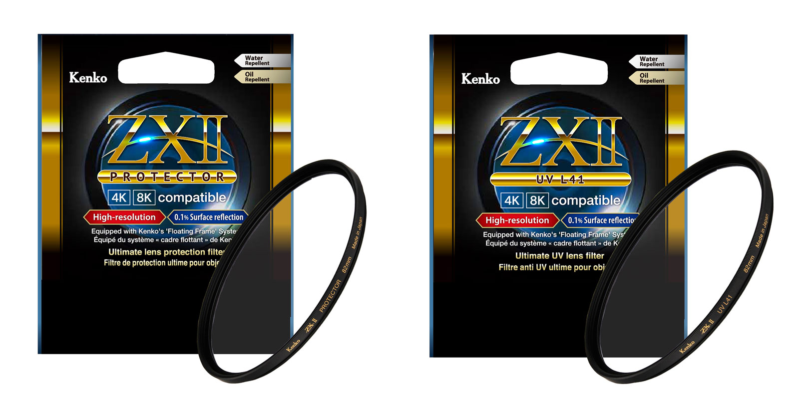 Kenko Global - New release of Kenko ZXII PROTECTOR and ZXII UV L41 